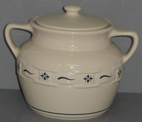 Longaberger pottery blue woven - longaberger,